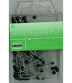 Spilli Cartografici Nero h 3cm