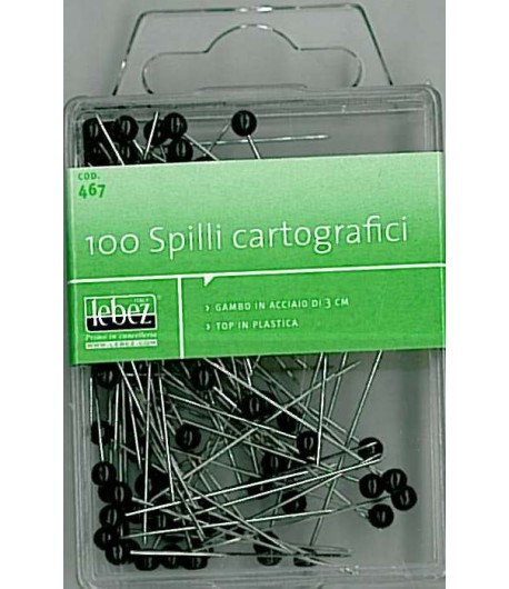 Spilli Cartografici Nero h 3cm