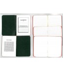 Quaderno nero piccolo bianco