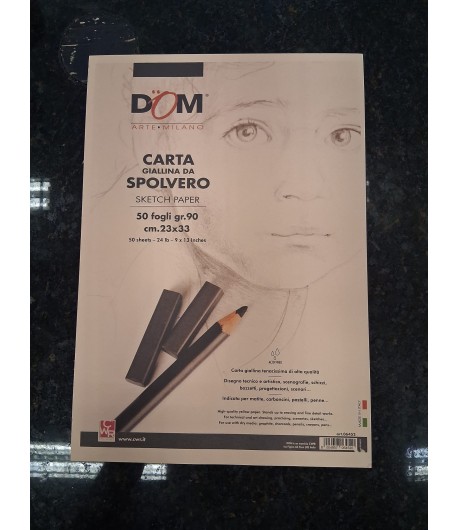 Blocco carta da spolvero 23 x 33 cm
