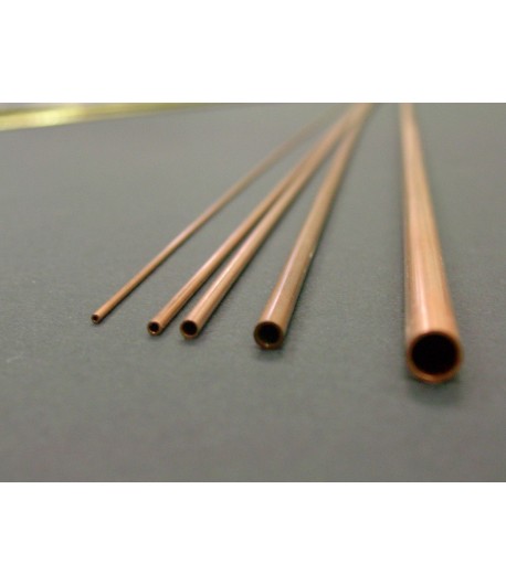 Rame Tubo Forato Diametro 5mm Lunghezza 50cm